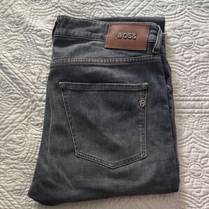 BOSS Dark Gray slim Denim Jeans